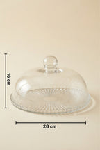 Parla Model Büyük Boy Cam Kek Fanusu ve Sunumluk