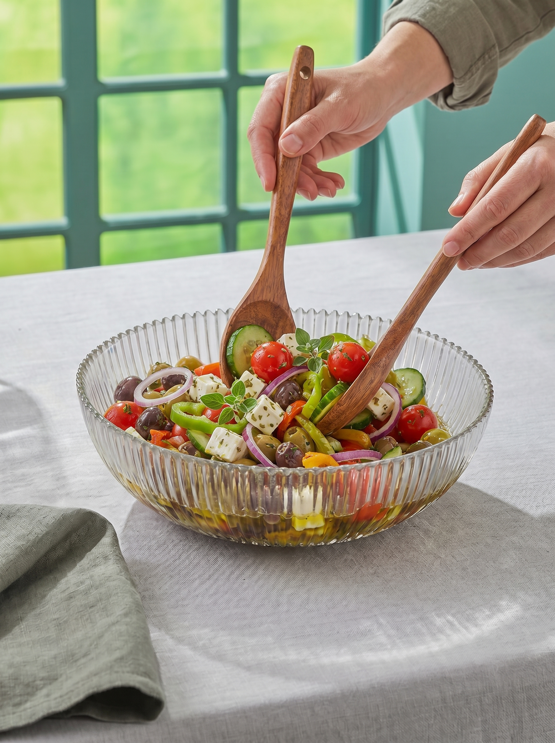 Hapeed Bond Model El Yapımı Cam Salata ve Mezelik Sunumluk Kase